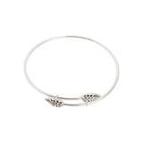 Filigree Leaf Bypass Bangle