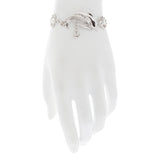 Filigree Dolphin and Sea Shell with Anchor Drop Adjustable Box Chain Bracelet