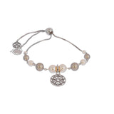 Adjustable Oxidized Multi Swarovski® Pearl Bracelet