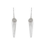 Oxidized Filigree Horn Drop Earring
