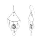 Sun, Moon and Star Chain Drop Earring