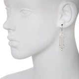 Oxidized Filigree Swarovski® Pearl Multi Chain Earring