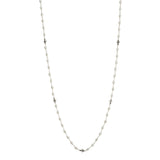 40 Inch Oxidized Textured Multi Pearl and Cross Necklace