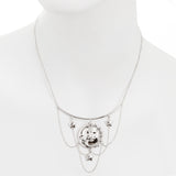 Sun, Moon and Star Multi Chain Bar Drop Necklace