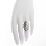 Oxidized Paisley Multi Teardrop Cluster Ring