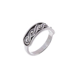 Oxidized Textured Ring