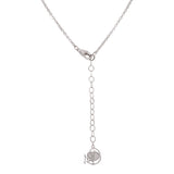 Small Filigree Leaf with Peridot and Music Note Drop Necklace